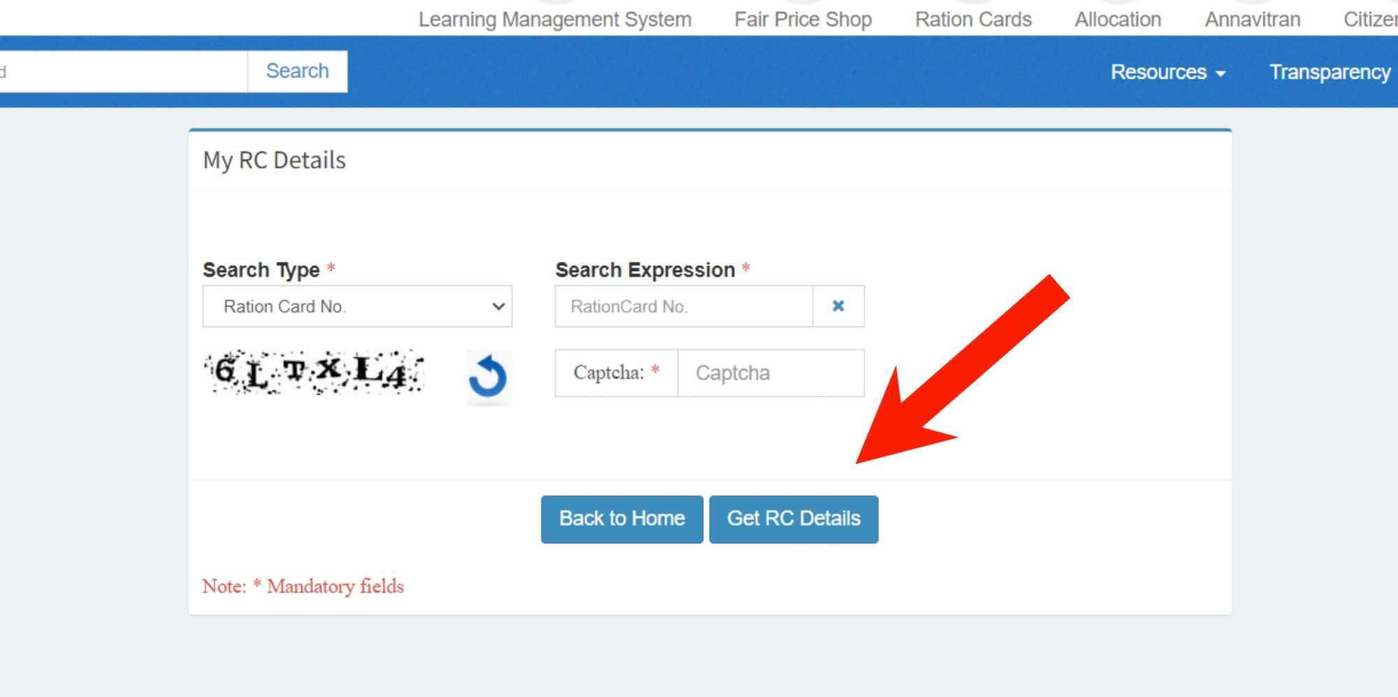 Get RC Details